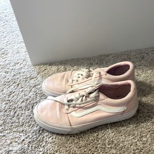 Vans low top pink sneakers